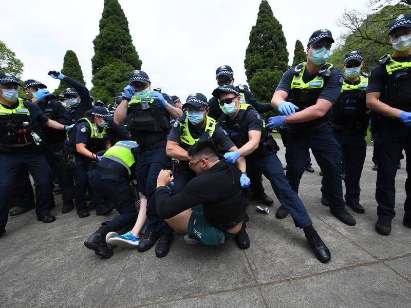 Victoria has reported seven more COVID-19 cases a day after anti-lockdown protests in Melbourne.