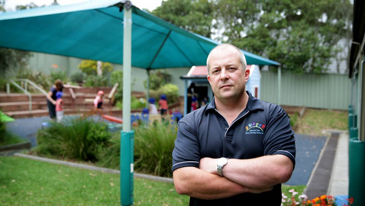 SHAKY FUTURE: Cameron Miskin, the director of Elermore Vale Early Learning Centre.