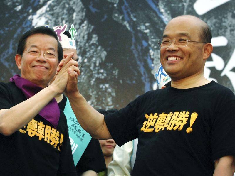 Former DPP party chairman Su Tseng-chang (right) has been appointed Taiwan's new premier.