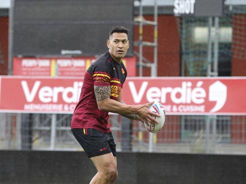 Israel Folau has still to make his debut for Super League outfit Catalans.