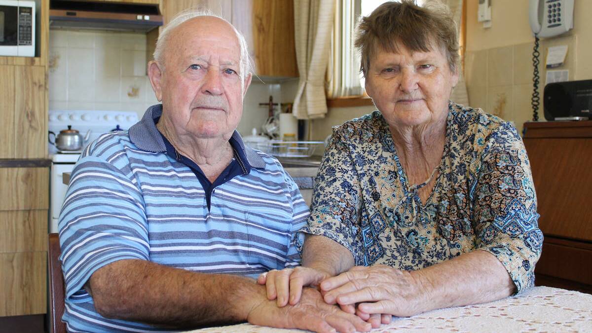 DISMAYED: Belmont South residents Val and Dorothy McEwan are appalled by the decision to move Belmont’s Anzac Day parade.
