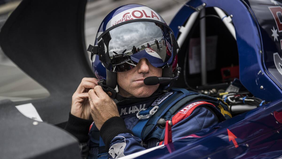 ON RED WINGS: Newcastle's Matt Hall soared to a second straight Red Bull Air Race qualifying win in Indianapolis, recording a race time of 1:04.149. Picture: Red Bull Media