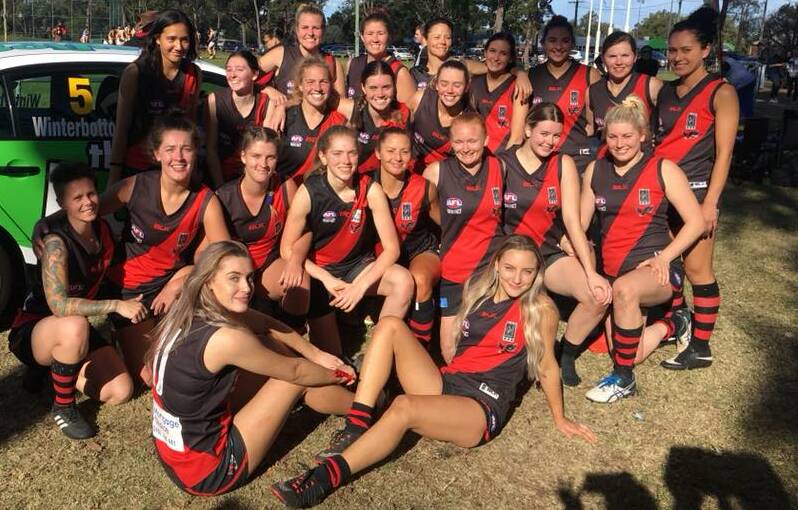 BOMBS AWAY: Killarney Vale recorded their first ever win over arch-rivals Gosford on Saturday, with five majors from Ashleigh Page key to the historic victory. Picture: Facebook.