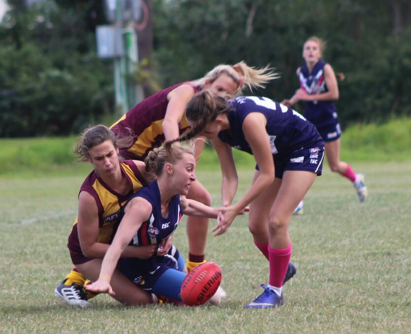 Both youth stars playing in the Black Diamond Women's competition. Pics: Isaac McIntyre