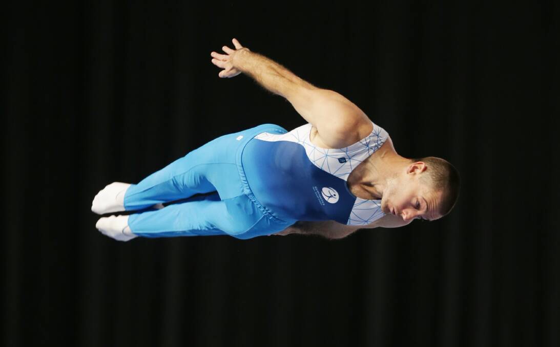 SEVENTH HEAVEN: Newcastle's Ty Swaddling competing at the 2017 Australian Gymnastics Championships, where New South Wales secured their sixth striaght title.