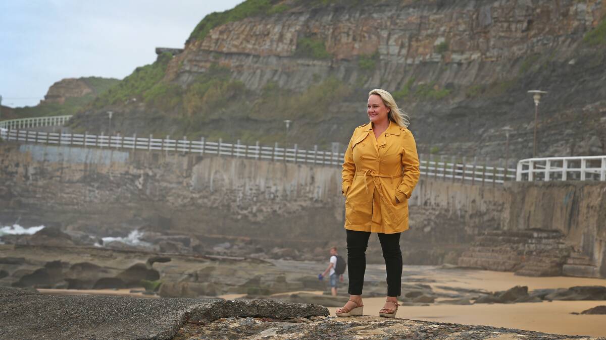 BEACH SMART: Mayor Nuatali Nelmes (pictured here at South Newcastle Beach) is pushing for more safety at beaches over the Christmas and New Year period. Picture: Marina Neil