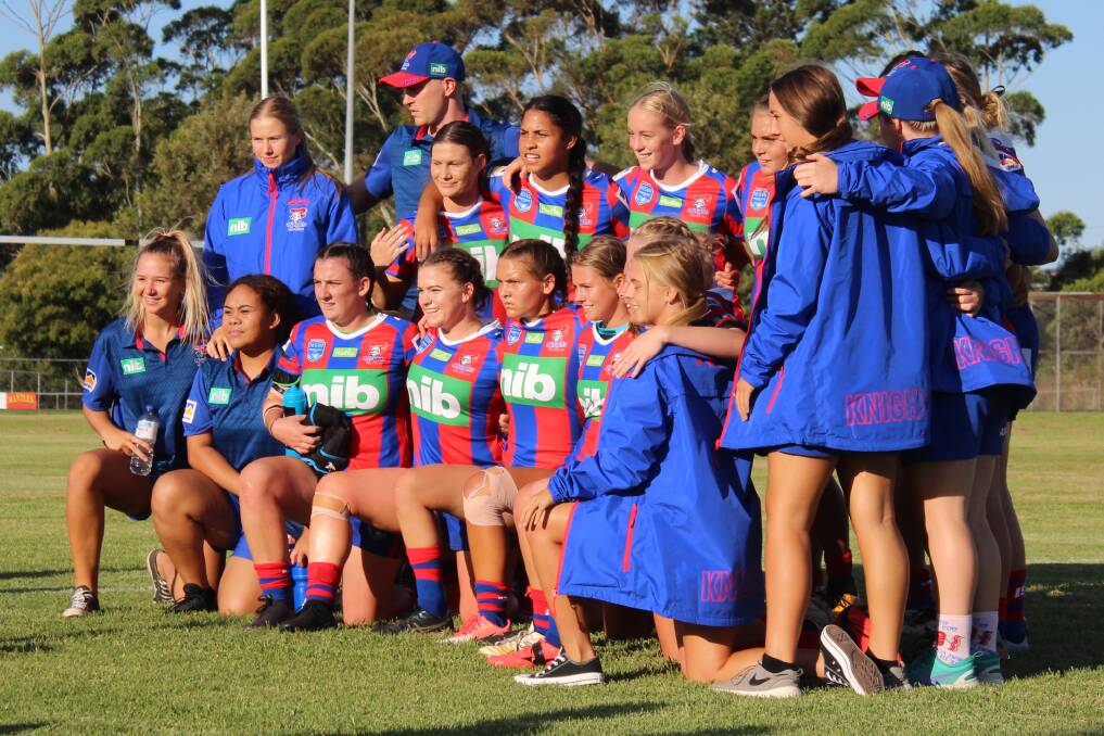 The Newcastle Knights Tarsha Gale Cup squad sits in third place after two hefty victories in the opening three rounds of their debut season.