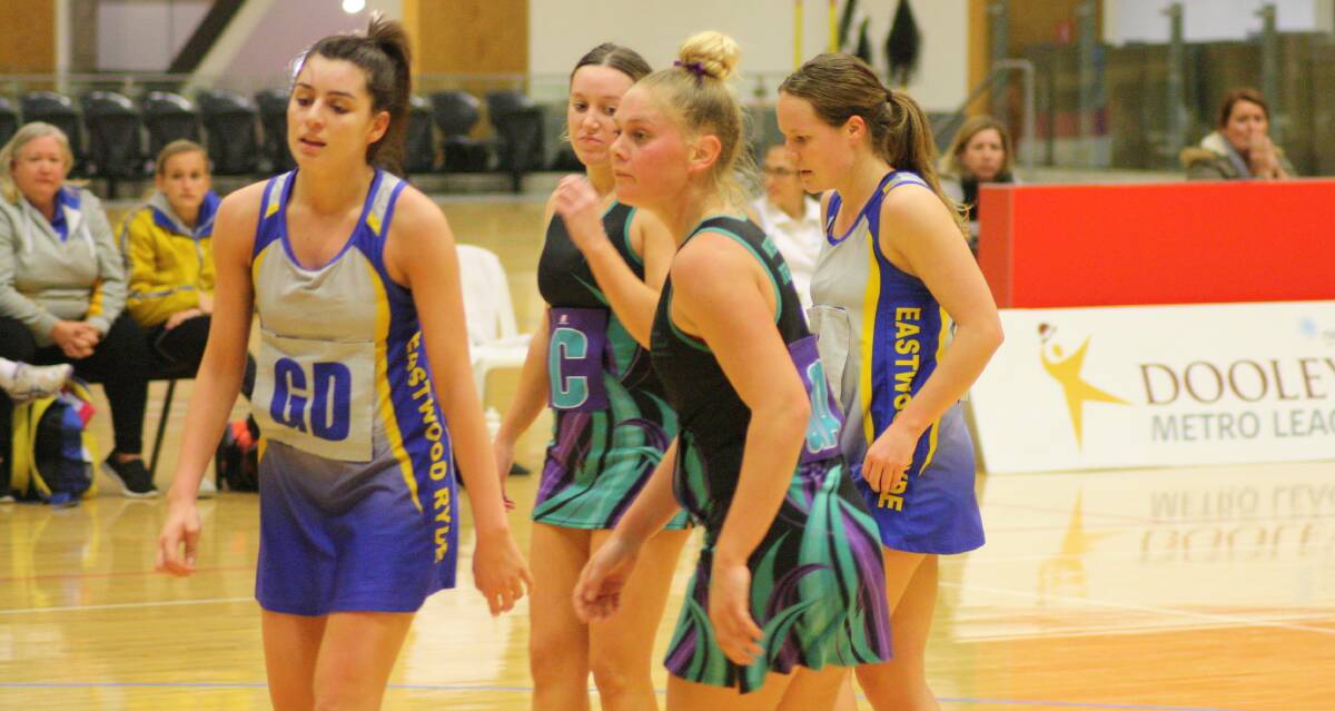 CRUCIAL: Erika Simpson and Krystal Dallinger both contributed to Hunter United's comeback as they ran down Eastwood Ryde, 50-47. Picture: Ngaio Stobbs