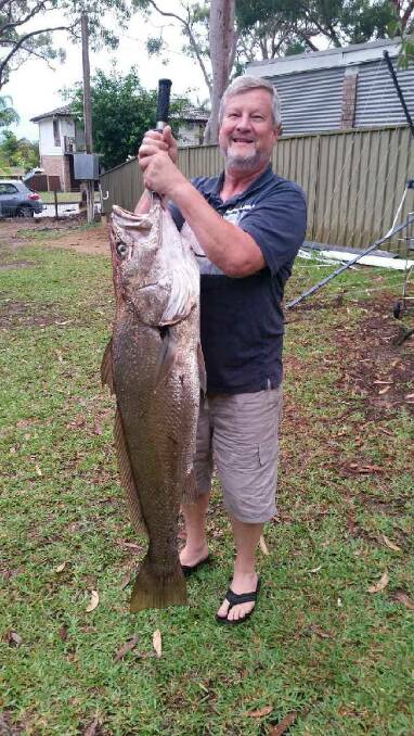 LAKE'S OFFERING: David Sykes shows off one of his larger hauls, a proper beauty, from fishing on the lakes last week. Picture: supplied.