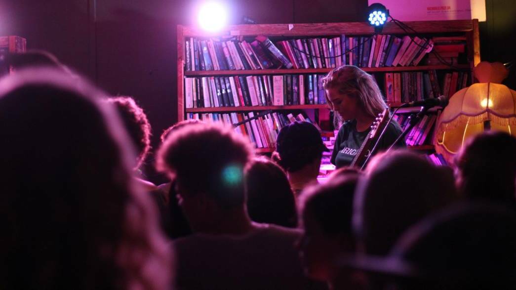 FLEDGLING: Music NSW's Indent Tours are seeking to promote the behind-the-scenes aspects of setting up live music. Pictured is Milky Thred playing an all-age gig at The Commons. Picture: Andrew Brassington