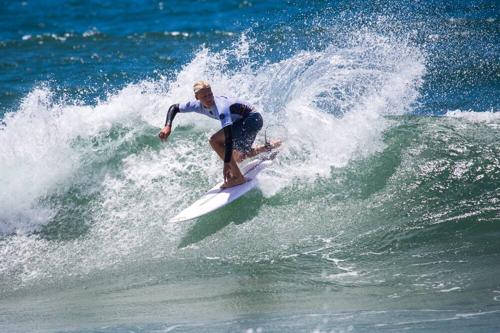 TOP NOTCH: Ethan Hartge has claimed the biggest win of his junior career in the Billabong Oz Grom Cup. Picture: Surfest