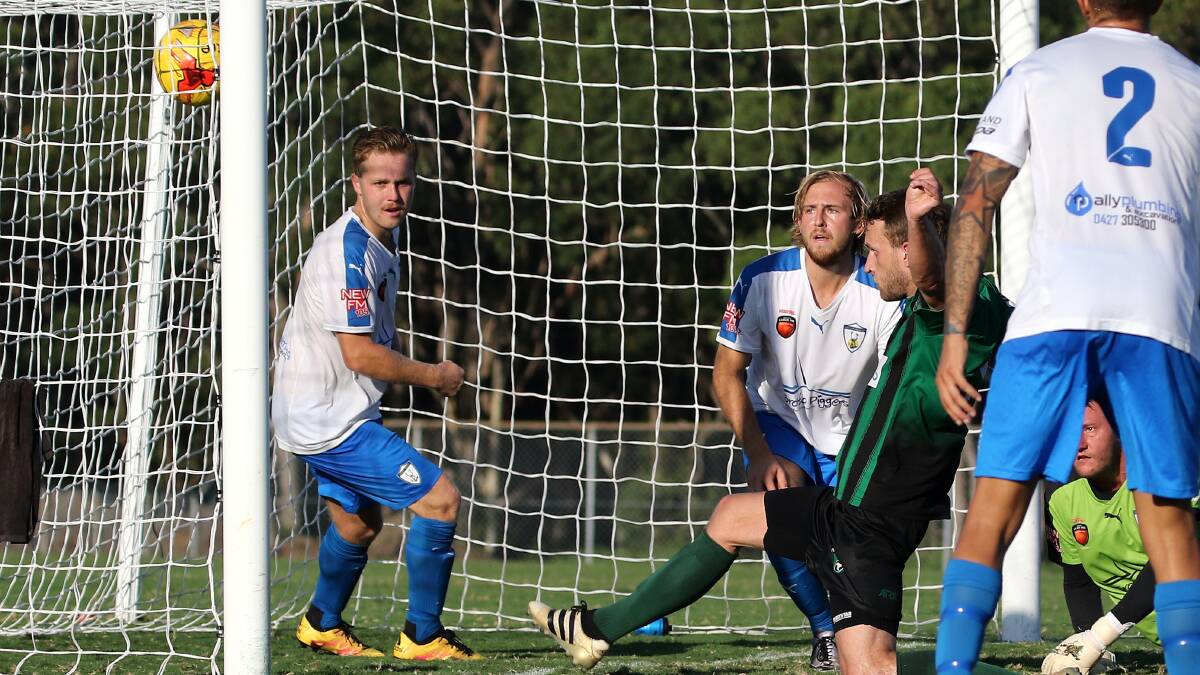 EPIC: The seven-goal thriller at Kahibah Oval saw a late goal earn the Stags all three points, despite a late comeback from the home side.