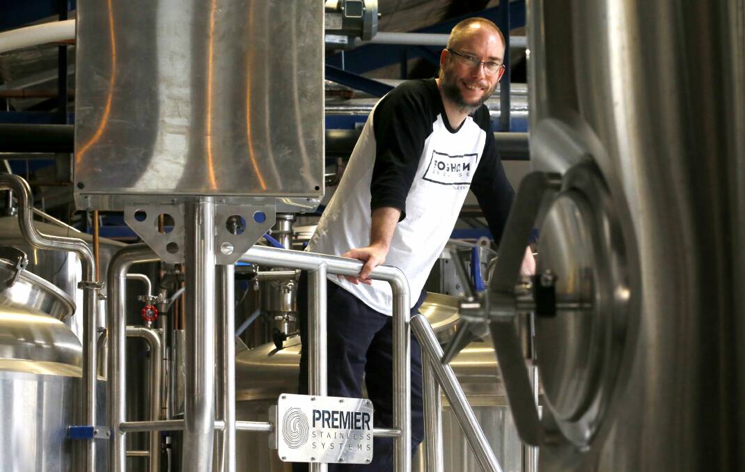 MIX MASTER: Foghorn Brewhouse's Shawn Sherlock is looking forward to knocking boots with other top-end brewers at the Sydney and Melbourne GABS Festivals. Picture: Brock Perks