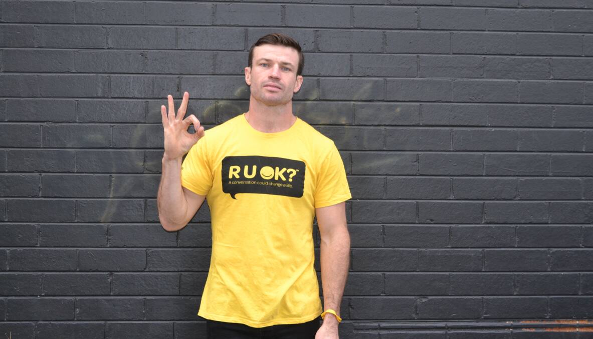 New role: R U OK? community ambassador for Newcastle Ben Burgess wants to start meaningful conversations about mental health.