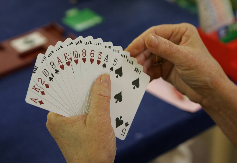 CARDS: Try your hand at cards? Held at Mayfield Senior Citizens on Tuesday.