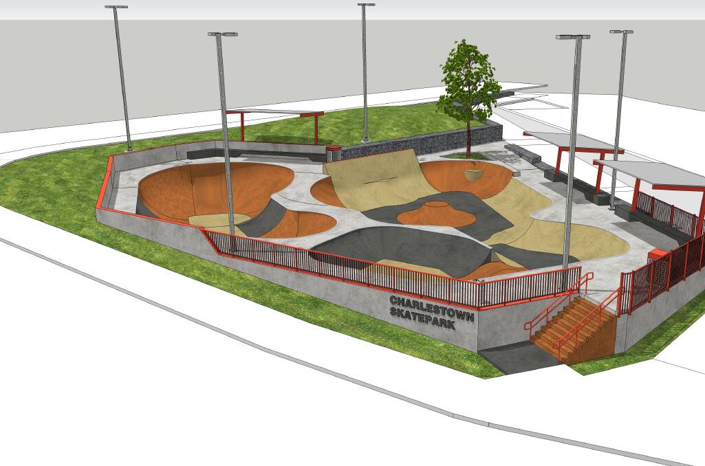 Skaters delight: The new Charlestown Skate Park offers plenty of options for all abilities.