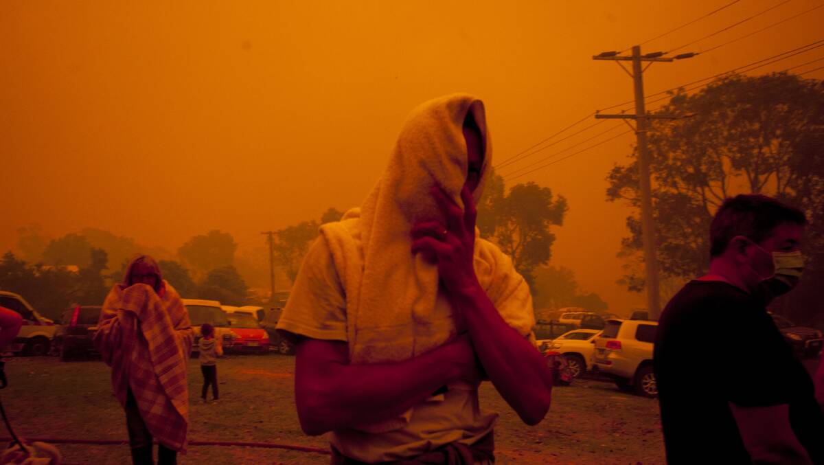 Eden Magnet journalist Rachel Mounsey documented her home town Mallacoota's fire emergency. Picture: Rachel Mounsey 