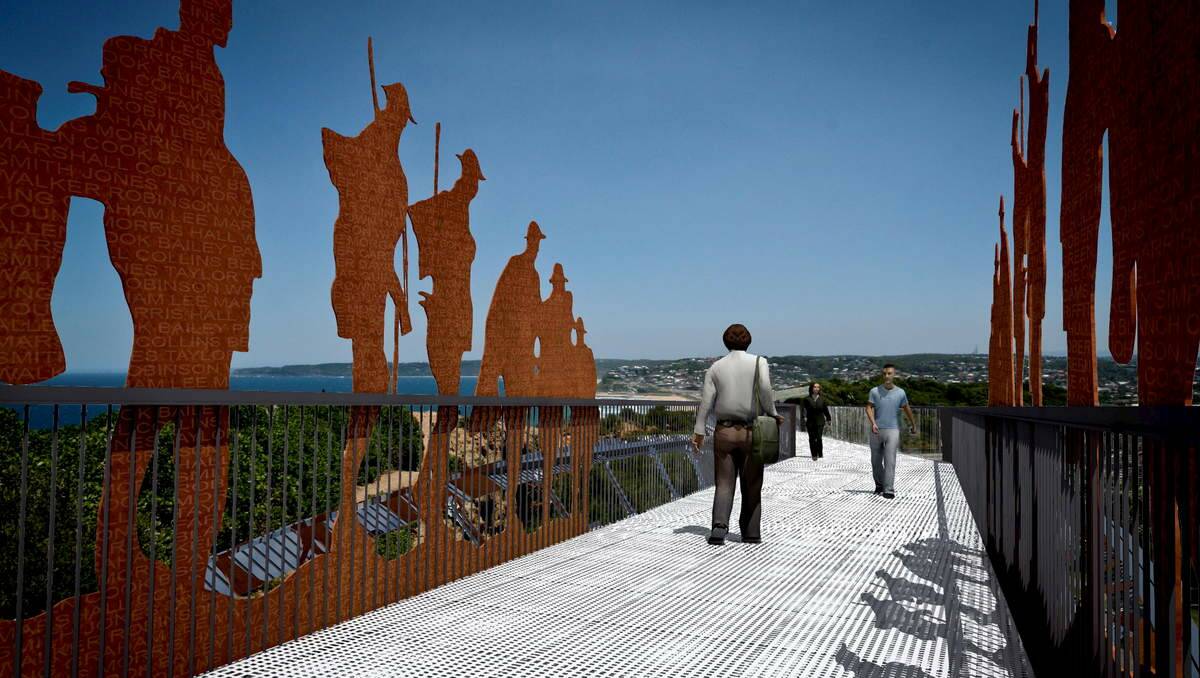 WATCHING OVER: An artist's impression of the Anzac memorial lookout.