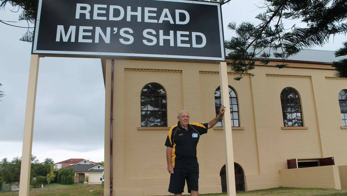 ROOM TO EXPAND: Redhead Men’s Shed president Dave Perkins at the shed’s new home – the former Lambton Colliery site, Redhead.