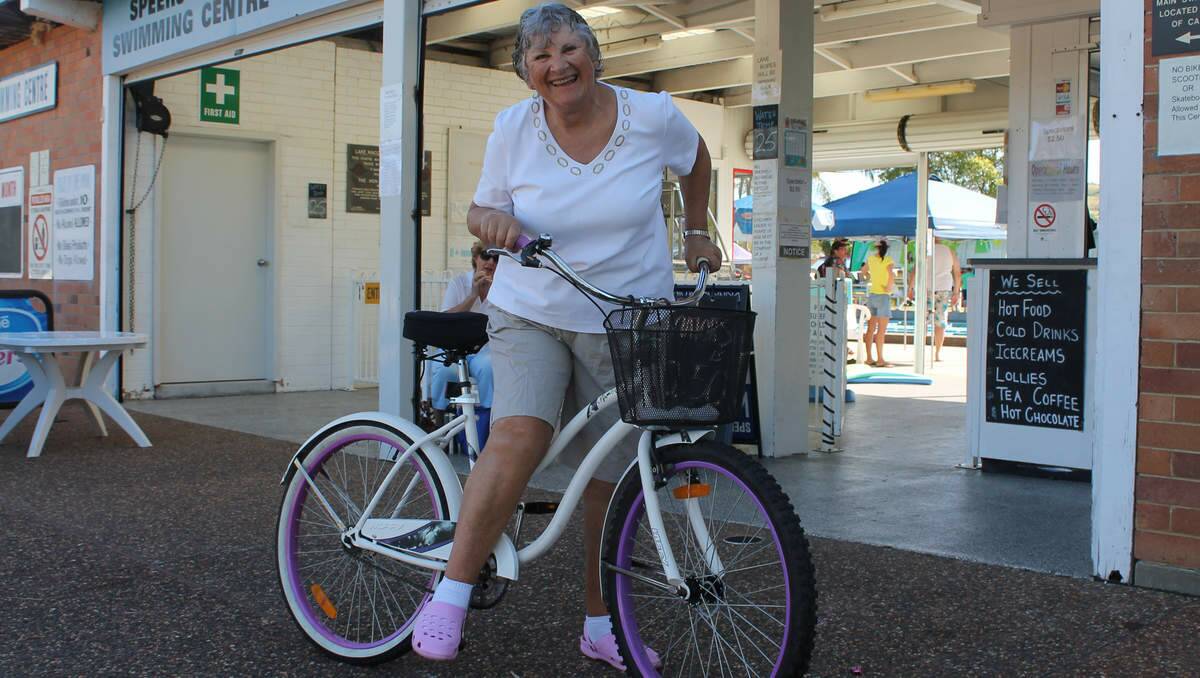 GOOD LIVING: Long-term user of Speers Point Swim Centre Lorna Konopka will help celebrate the pool’s 50th birthday this weekend.