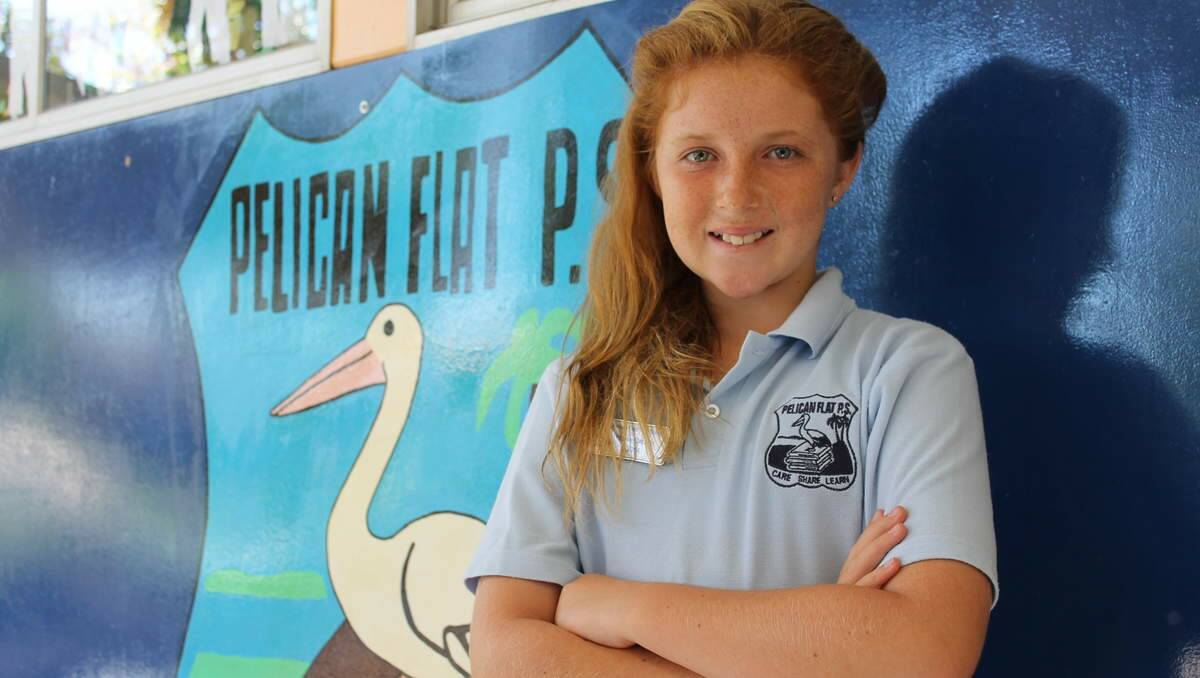 BOLD: Pelican Flat Public School student Clare Wyld will participate in the World's Greatest Shave.