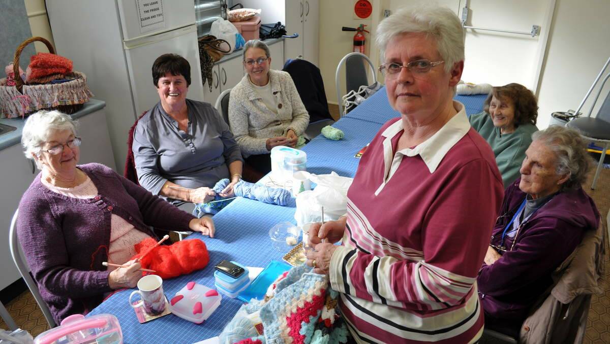 Minmi Crochet/Craft Group's Dianne Holden at the Minmi Hall