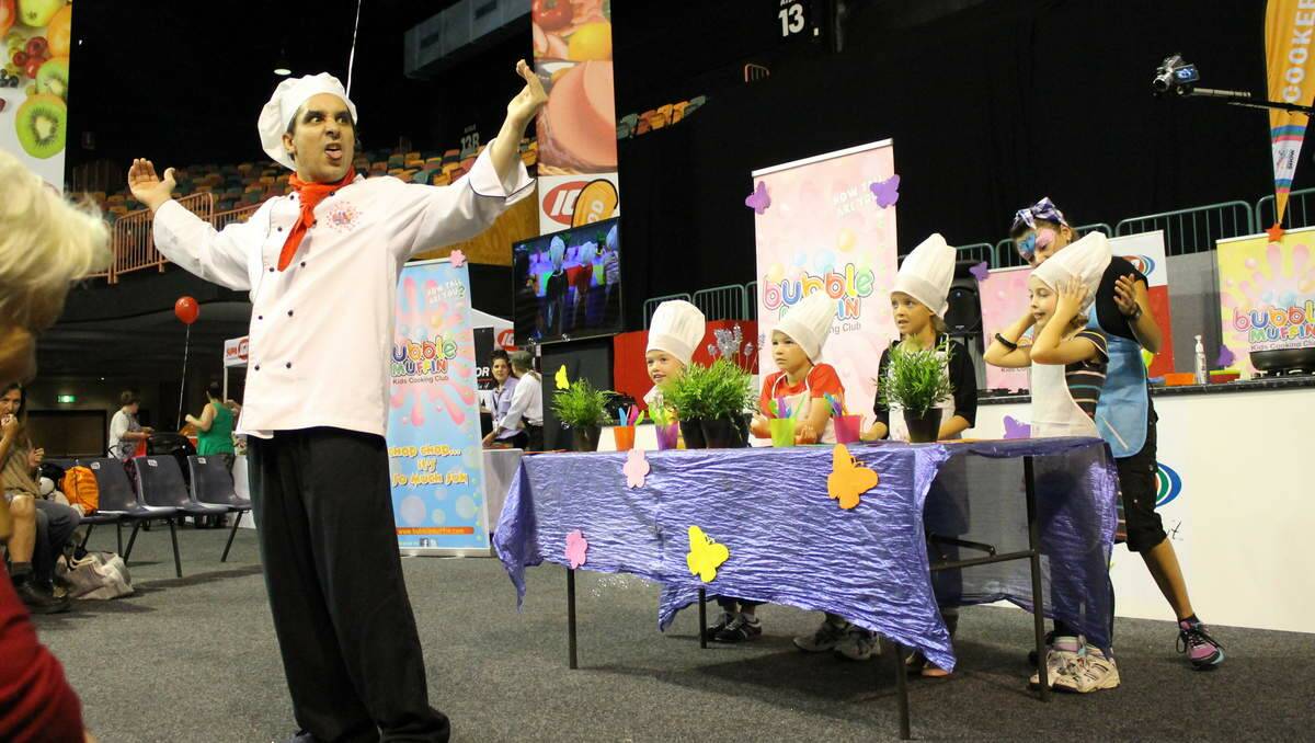 The Kids Cooking Demonstration at the Newcastle Show